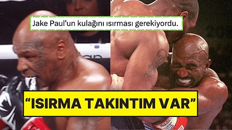 Tarih 27 Sene Sonra Tekrarlandı: Holyfield’ın Kulağını Koparan Mike Tyson Eldivenlerini Isırırken Yakalandı