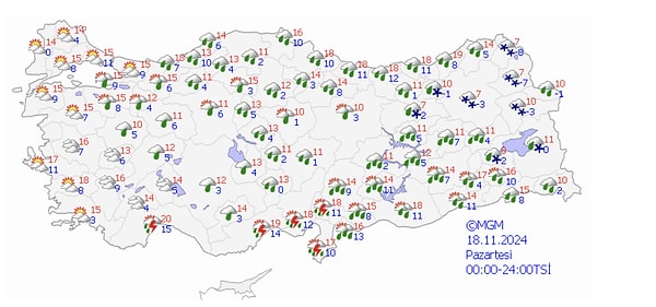 Peki diğer 4 gün hava nasıl olacak? İşte Pazartesi, Salı, Çarşamba, Perşembe hava durumu: