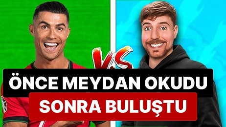 Ronaldo, YouTube İçin Meydan Okuduğu Mr. Beast ile Buluştu