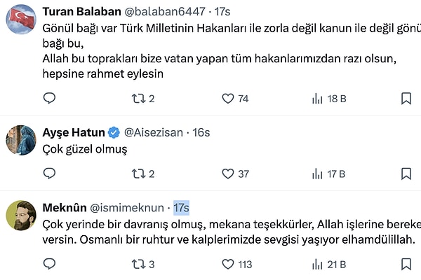 Bu hareketi alkışlayanlar da oldu.