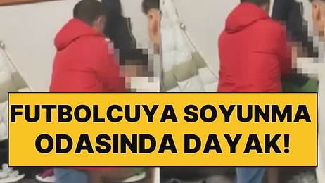 Tepki Çeken Görüntü: Soyunma Odası Karıştı, Antrenörden Futbolcuya Küfür ve Dayak!