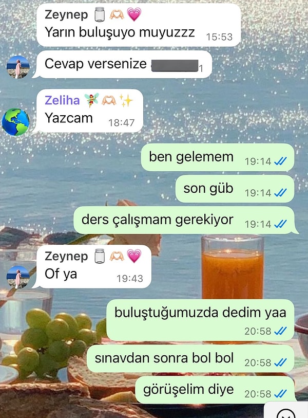 Bir Twitter kullanıcısı aynı zamanda adaşı olan arkadaşıyla son mesajlaşmasını şöyle paylaştı.