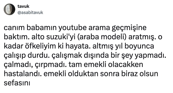 Paylaşım kullanıcının babasının arama geçmişine bakmasıyla başlıyor.