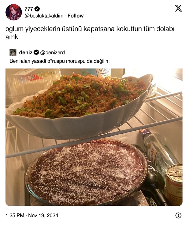 Pasta yerken gelen buzdolabı tadıyla beraber yüklenen pişmanlık.