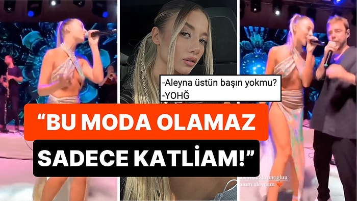 Aleyna Kalaycıoğlu'nun Murat Dalkılıç'la Düet Yaparken Giydiği Bol Dekolteli Kombin Yine Yorum Topladı!