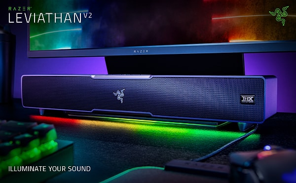 Razer Leviathan V2 - Subwoofer'lı PC Oyun Soundbar'ı