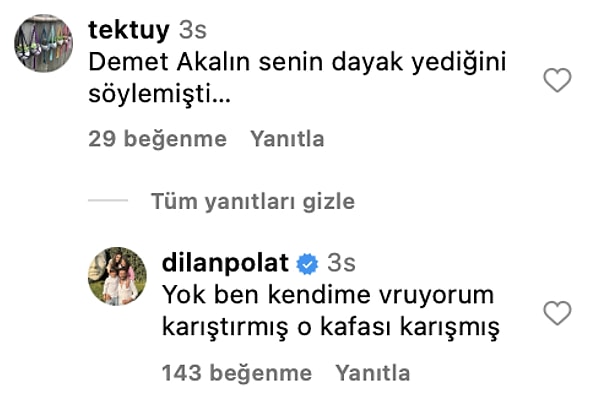 Demet Akalın'ın Engin'in kendisini dövdüğü iddiasına da ilk kez, hiç de kale almadan yaklaştığı bir cevap verdi. "Kafası karışmış onun" dedi.