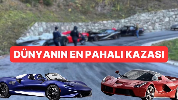 İki Ferrari, Bir McLaren, Bir Bentley Birbirine Girdi: Dünyanın En Pahalı Kazası