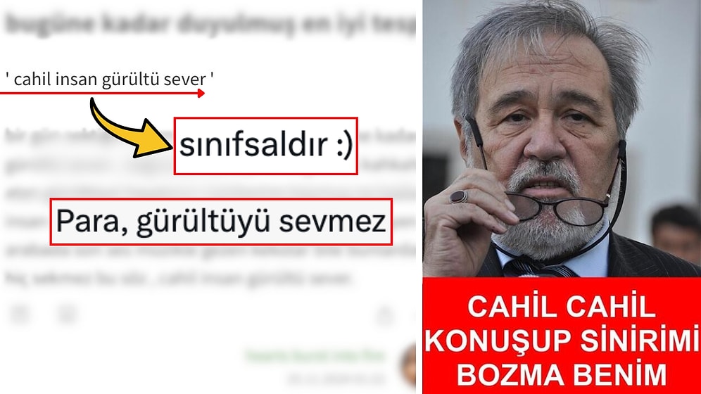 Tespitin Böylesi Tartışma Yaratır! "Cahil İnsan Gürültü Sever" Tespiti Sosyal Medyayı İkiye Böldü