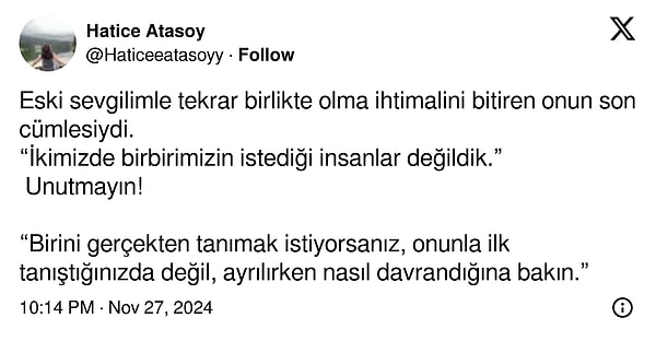 "Birini gerçekten tanımak istiyorsanız..." 👇