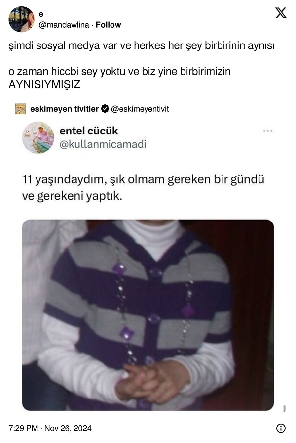 Çok iyi tespit.