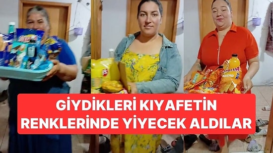 Kadınların 'Renk Temalı Parti' Etkinliği Gündem Oldu: Giydikleri Kıyafetin Renginde Yiyecek Aldılar