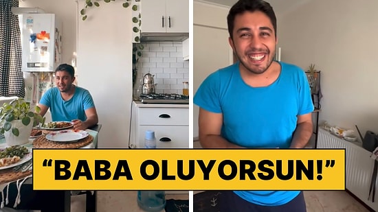 Eşinin Mütevazı Sürpriziyle Baba Olacağını Öğrenen Adam Havalara Uçtu