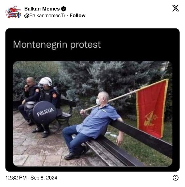 Karadağlı protestoda