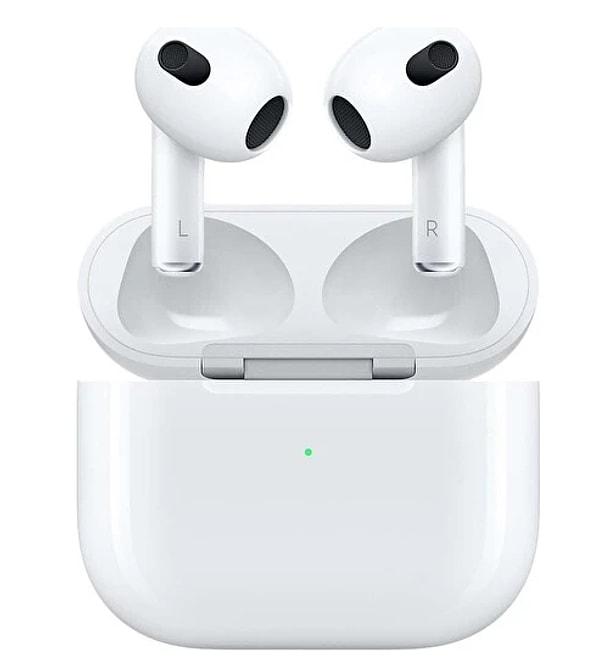 10. Apple AirPods (3. nesil) ve Lightning Şarj Kutusu Bluetooth Kulaklık