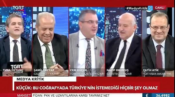 Görüntüler karşısında duygulandığını söyleyen Küçük, "Bizim olsa fena mı olur? Kudüs bende olsa kötü mü olur? 82 Kudüs, 83 Şam, 84 Mekke, 85 Medine, 86 Kahire..." dedi.