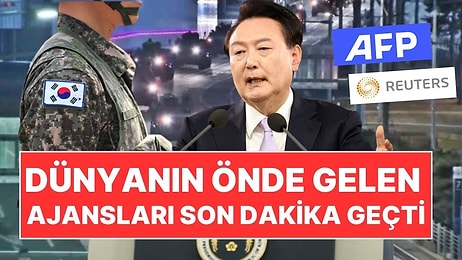 Dünyanın Önde Gelen Ajansları Son Dakika Geçti: Güney Kore'de Sıkıyönetim İlan Edildi!