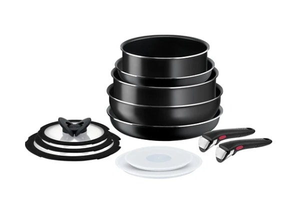 2. Tefal L15392 Ingenio Titanyum 1X SimpleCook Büyük Tava ve Tencere Seti 12 Parça