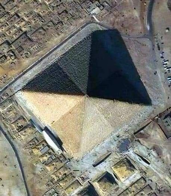 In fact, the Great Pyramid of Giza has eight sides!