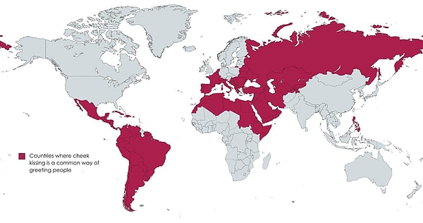 7. Yanaktan öperek selamlaşmanın normal olduğu ülkeler.