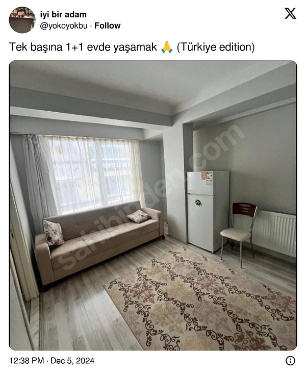 Tabii Pinterest sayfalarındaki stüdyo dairelerle ülke realitesi arasında maddi olarak farklar var.