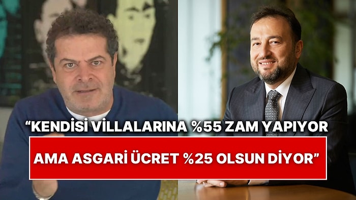 MÜSİAD Başkanının “Asgari Ücret Zammı En Fazla %25 Olmalı” Cümlesine Cüneyt Özdemir’den Yanıt Geldi