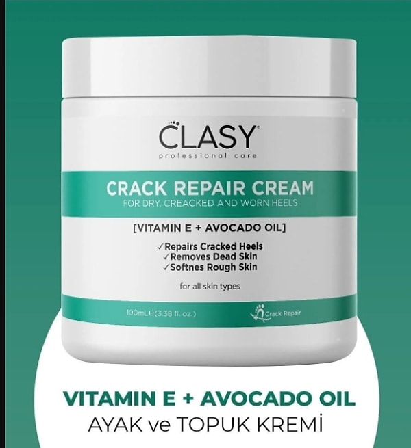 10. Clasy Care Clasy Krem Crack Repair Cream - Ayak Ve Topuk Çatlak Kremi