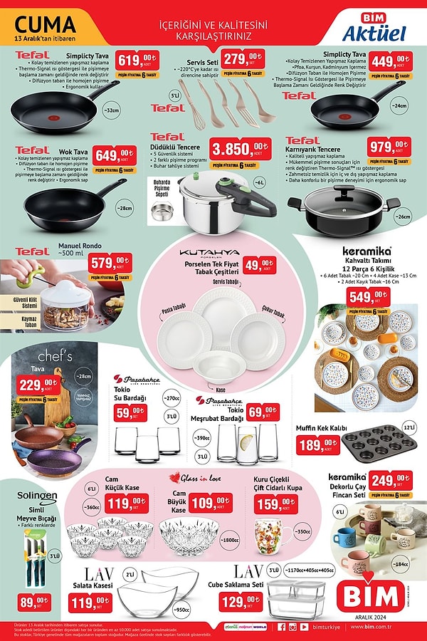 Tefal Wok Tava 649 TL