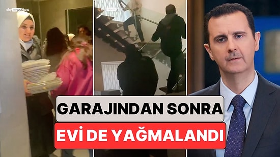 Tabaklarına Kadar Aldılar: Beşar Esad'ın Evi Muhalif Güçler ve Halk Tarafından Yağmalandı