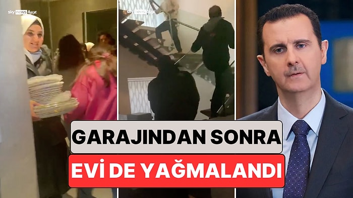 Tabaklarına Kadar Aldılar: Beşar Esad'ın Evi Muhalif Güçler ve Halk Tarafından Yağmalandı