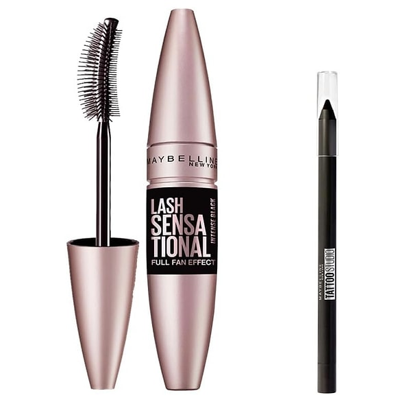 11. Maybelline Lash Sensational Maskara & Mini Tattoo Liner Gel Pencil Makyaj Seti