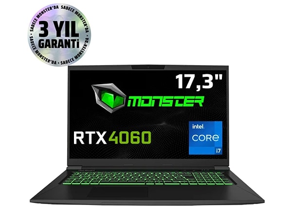 Monster Tulpar T7 V20.6.2 Intel Core i7 1 TB Oyun Bilgisayarı