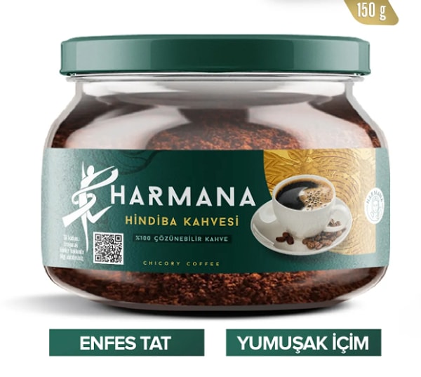 14. HARMANA Hindiba Kahvesi Detox Kahve 1 Aylık - (60 KULLANIM) Net 150gr