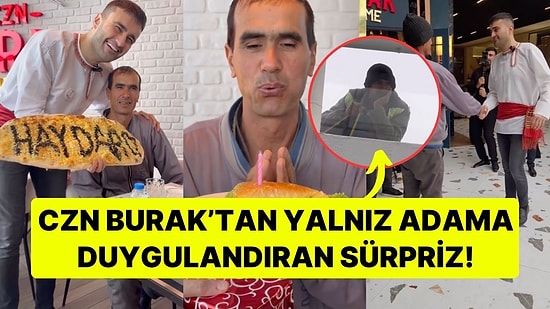 Türkmenistan'da Şube Açan CZN Burak'tan Kendisini Uzaktan İzleyen Adama Sürpriz