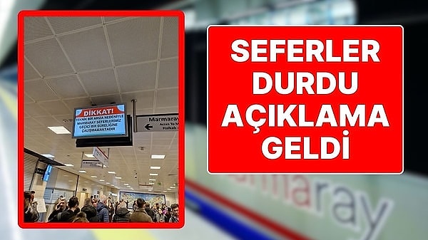 Kısa bir süre önce milyonlarca kullanıcısı olan HGS uygulamasının hacklenmesi ve kullanıcılarına küfürlü mesajlar atılmasının ardından bir arıza da Marmaray’da yaşandı. Ulaşım için Marmaray kullanan yolcular ekranlarda beliren “Teknik bir arıza nedeniyle Marmaray seferlerimiz geçici bir süreliğine çalışmamaktadır” mesajıyla karşılaştı.