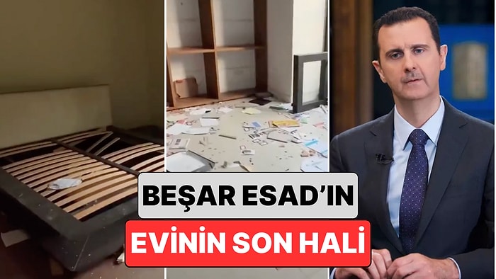 Yağmalanmıştı: Beşar Esad'ın Terk Ettiği Evinin Son Hali Paylaşıldı