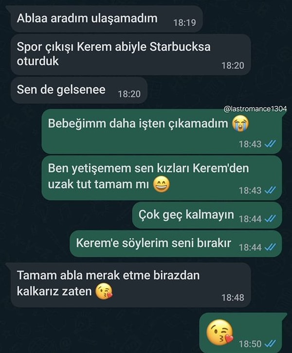 "Spor çıkışı Kerem abiyle..." 👇