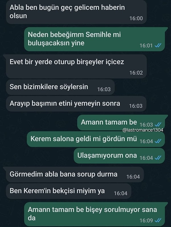 "Ben Kerem'in bekçisi miyim ya?" 👇