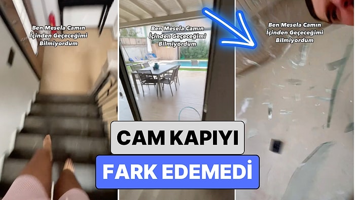 Havalı Bir Şekilde Havuza Atladığı Bir Video Çekmek İsteyen Genç Cam Kapının Azizliğine Uğradı