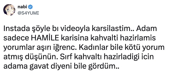 Nabi isimli X kullanıcısı bu posta Instagram'da rastlamış.