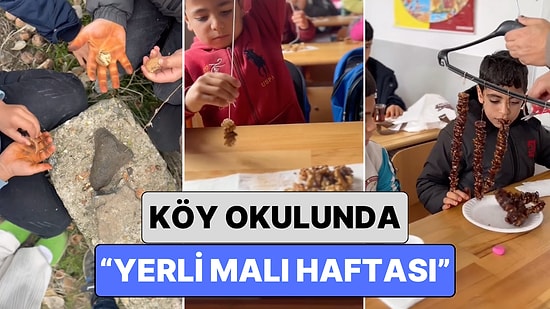 Bir Köy Okulunda Gerçekleştirilen "Yerli Malı" Etkinliğini Görünce Yeniden Okula Dönmek İsteyeceksiniz