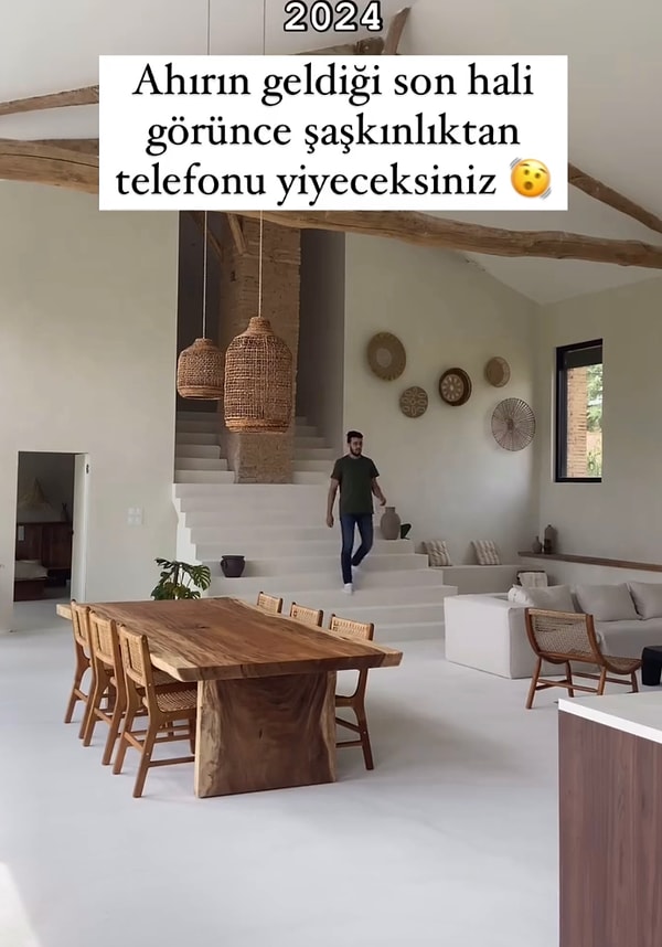 Evin son hali bu şekildeydi. Herkesin feyz aldığı Pinterest evlerinden farksız olmuştu.