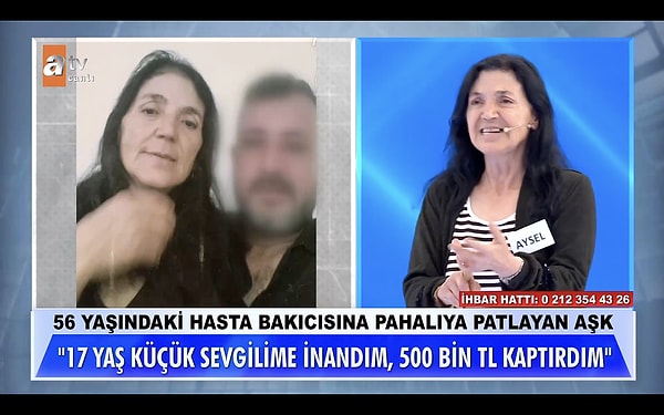 Sonrasında ise Aysel, paralarını alan Ferhat'ın başka kadınlarla birlikte olduğunu fark etti. Başka bir kadınla bulgur pilavı yerken ve ayran içerken yakalayan Aysel, karakola gittikten sonra dolandırıldığını anladığını belirtti.