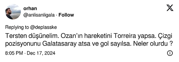 Hoş'un Davala'yı göstererek "Türk futbolu bu" demesi birçok yorumu beraberinde getirdi. İşte yorumlardan bazıları 👇