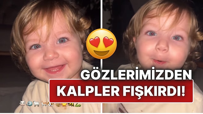 Hayvan Seslerini Taklit Etmeye Çalışan Sevimli Bebek Kalpleri Eritti!