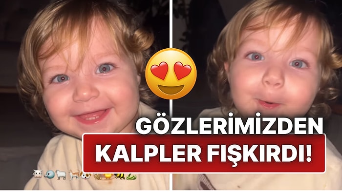 Hayvan Seslerini Taklit Etmeye Çalışan Sevimli Bebek Kalpleri Eritti!