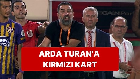 Eyüpspor - Fenerbahçe Maçında Arda Turan İtirazından Dolayı Kırmızı Kart Gördü