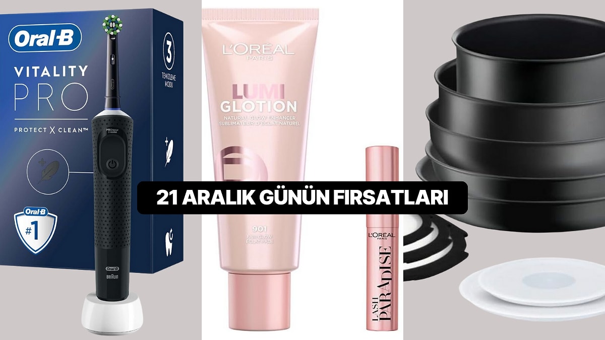 Bugün İndirimde Neler Var? Tefal Ingenio Set'ten Oral-B Pro3 Diş Fırçası'na 21 Aralık 2024 Günün Fırsatları