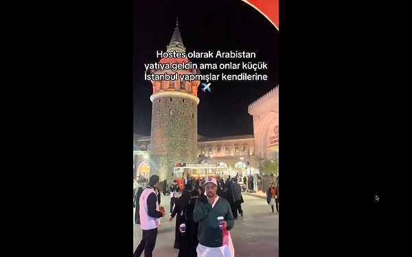 Suudi Arabistan'da gezmeye çıkan bir turist küçük bir İstanbul'la karşılaştı.