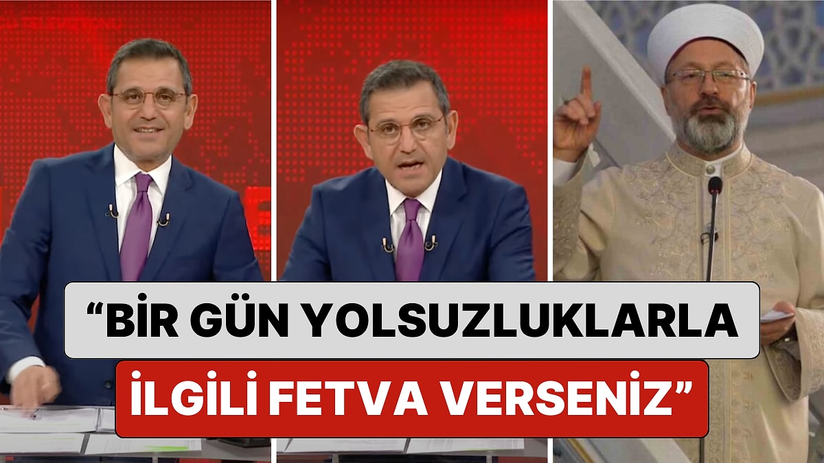 Fatih Portakal Diyanet'in “Yılbaşı” Fetvasını Eleştirdi: "Bir Gün Yolsuzluklarla İlgili Fetva Verseniz"